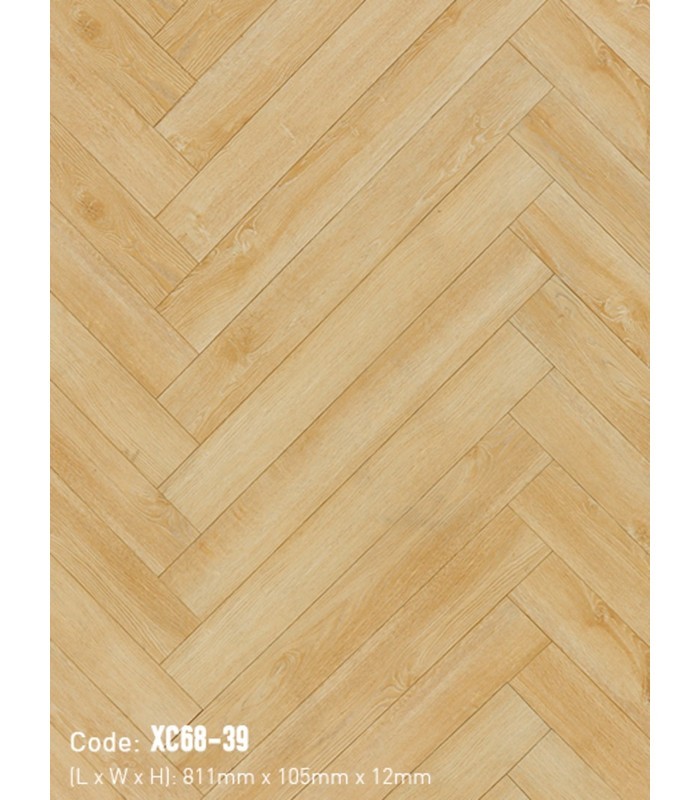 Sàn Gỗ Xương Cá 3K VINA 12mm XC68-39