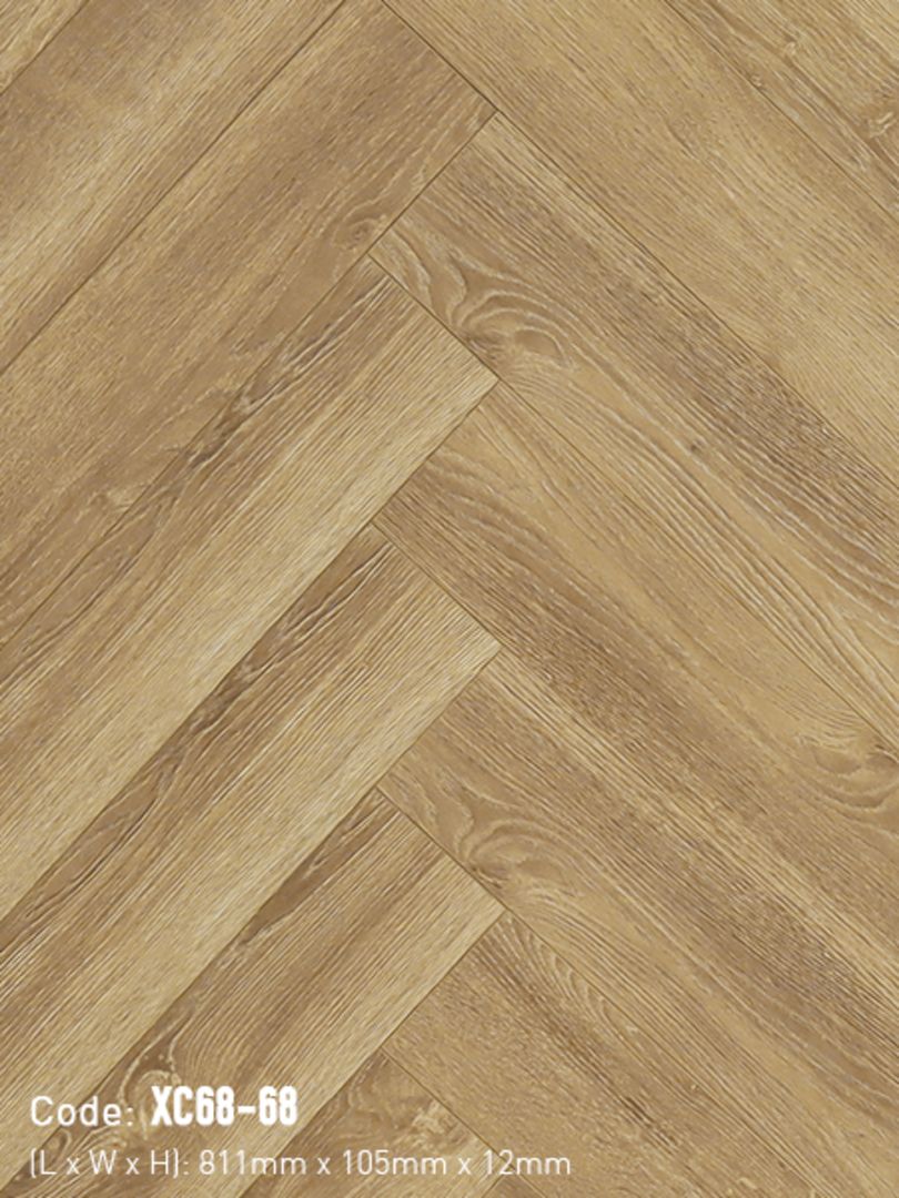 Sàn Gỗ Xương Cá 3K VINA 12mm XC68-68