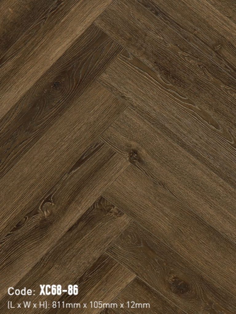 Sàn Gỗ Xương Cá 3K VINA 12mm XC68-86