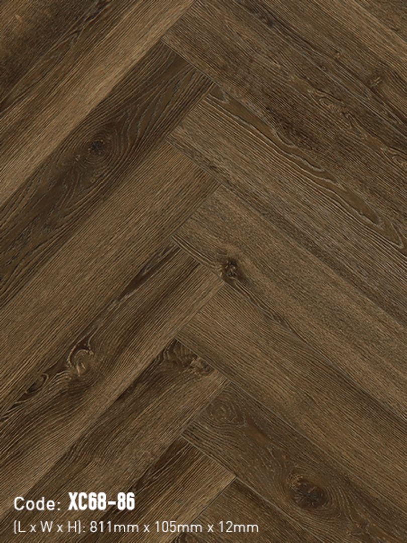 Sàn Gỗ Xương Cá 3K VINA 12mm XC68-86