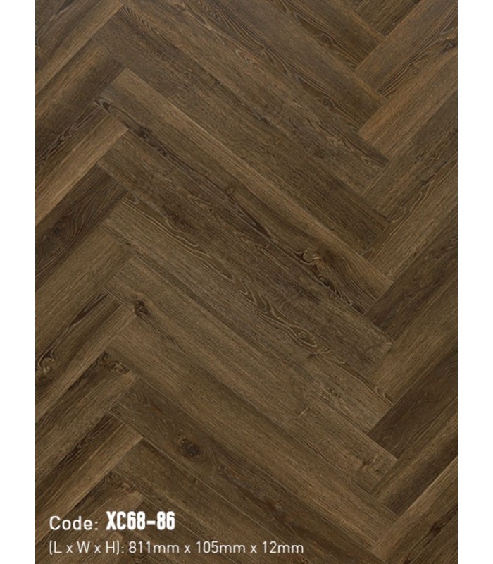 Sàn Gỗ Xương Cá 3K VINA 12mm XC68-86