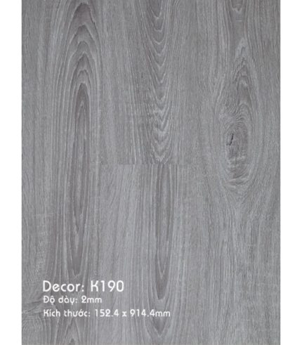 Sàn Nhựa 3K Vinyl 2mm K190