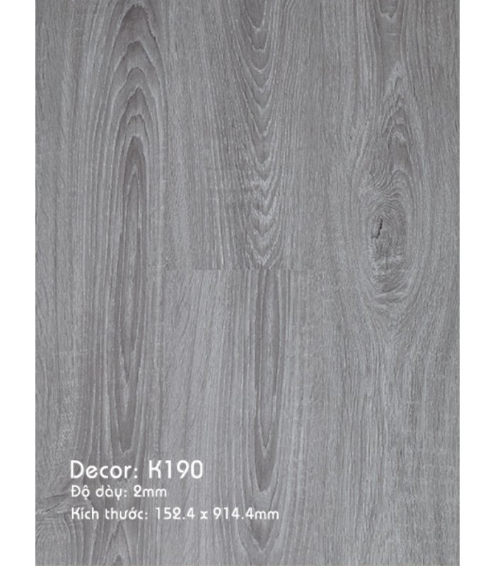 Sàn Nhựa 3K Vinyl 2mm K190