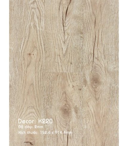 Sàn Nhựa 3K Vinyl 2mm K220