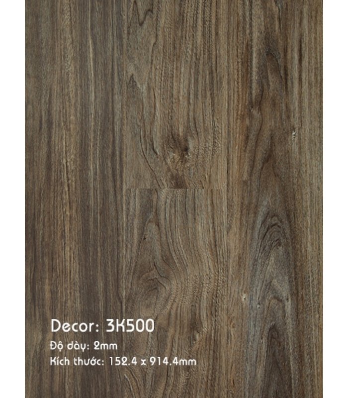 Sàn Nhựa 3K Vinyl 2mm K500