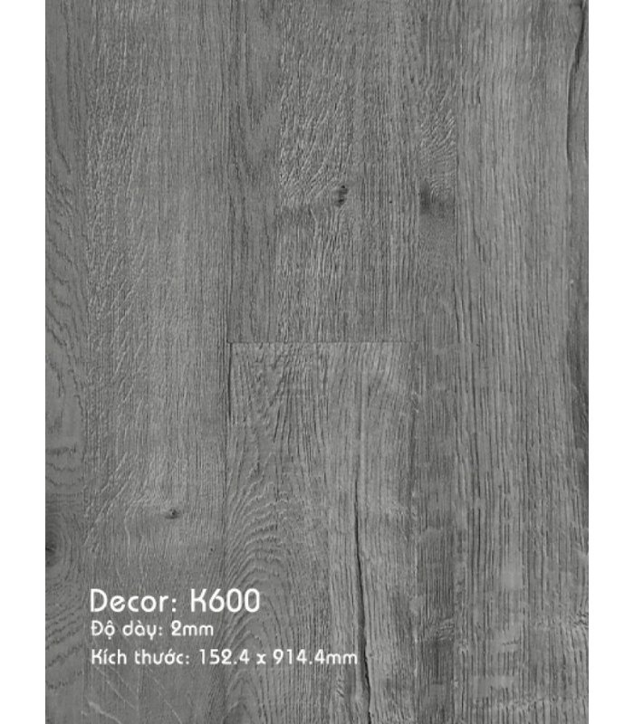 Sàn Nhựa 3K Vinyl 2mm K600