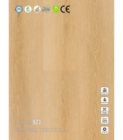 Sàn nhựa SPC Vinapoly 5.5mm 623
