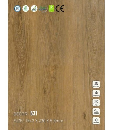 Sàn nhựa SPC Vinapoly 5.5mm 631