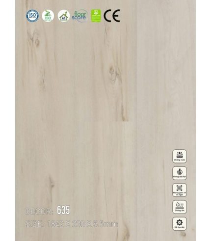 Sàn nhựa SPC Vinapoly 5.5mm 635