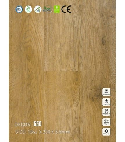 Sàn nhựa SPC Vinapoly 5.5mm 650