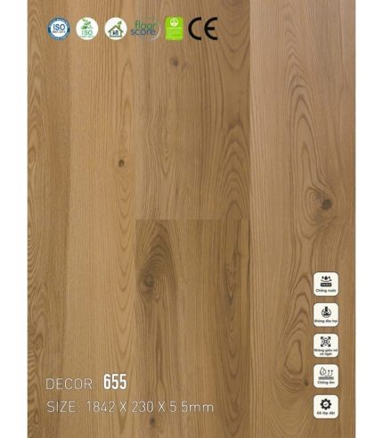Sàn nhựa SPC Vinapoly 5.5mm 655