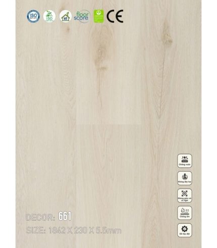 Sàn nhựa SPC Vinapoly 5.5mm 661
