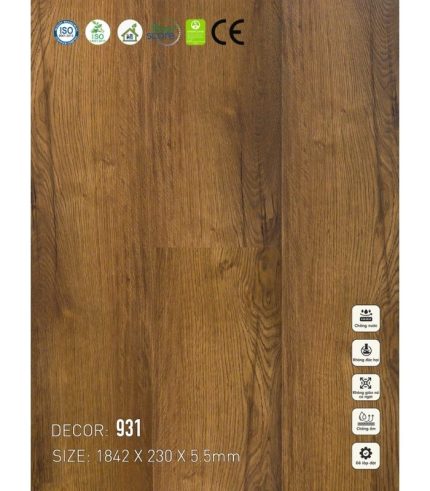 Sàn nhựa SPC Vinapoly 5.5mm 931