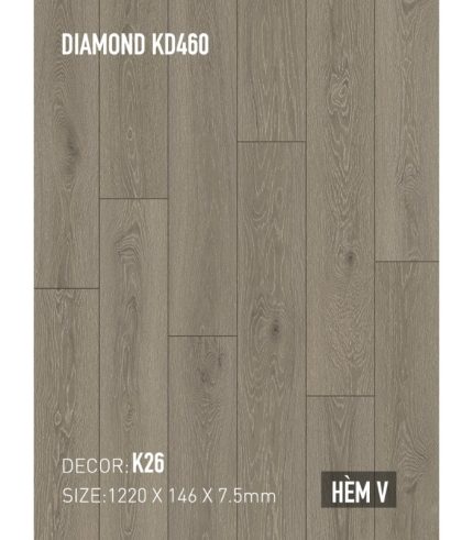Sàn Thạch Anh Kobler Quartz 7.5mm KD460 K26