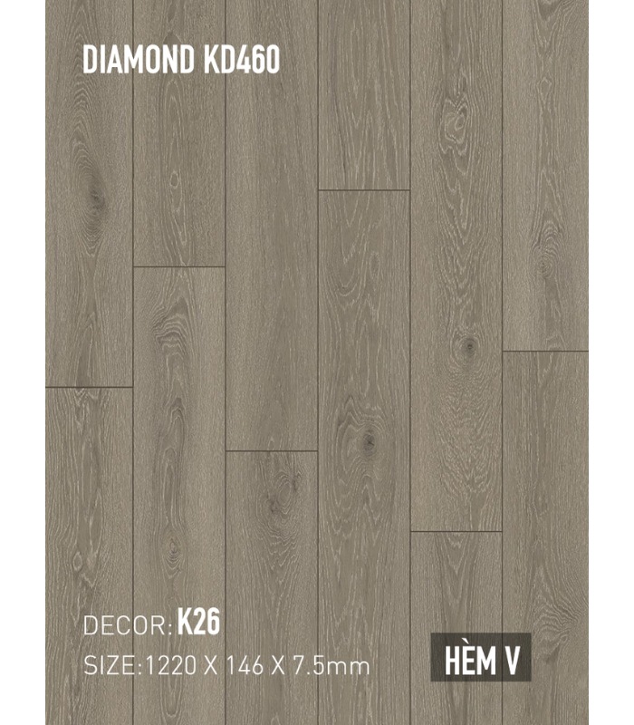 Sàn Thạch Anh Kobler Quartz 7.5mm KD460 K26