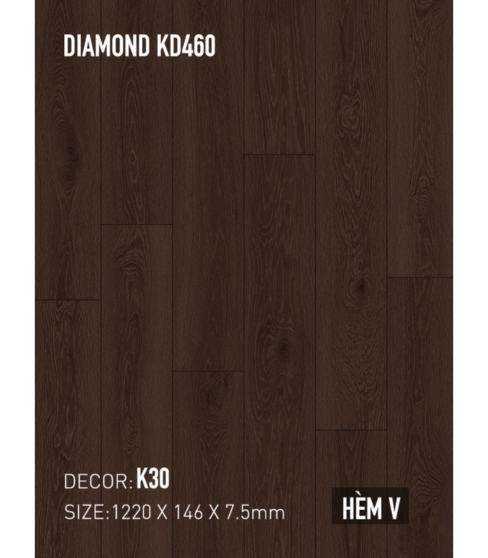 Sàn Thạch Anh Kobler Quartz 7.5mm KD460 K30