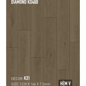 Sàn Thạch Anh Kobler Quartz 7.5mm KD460 K31