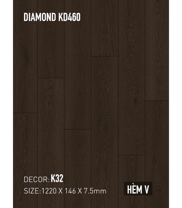 Sàn Thạch Anh Kobler Quartz 7.5mm KD460 K32