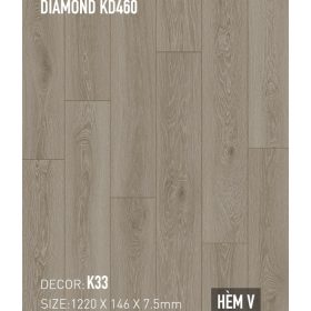 Sàn Thạch Anh Kobler Quartz 7.5mm KD460 K33