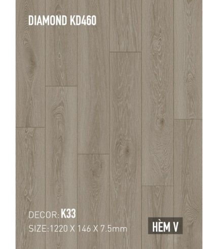 Sàn Thạch Anh Kobler Quartz 7.5mm KD460 K33