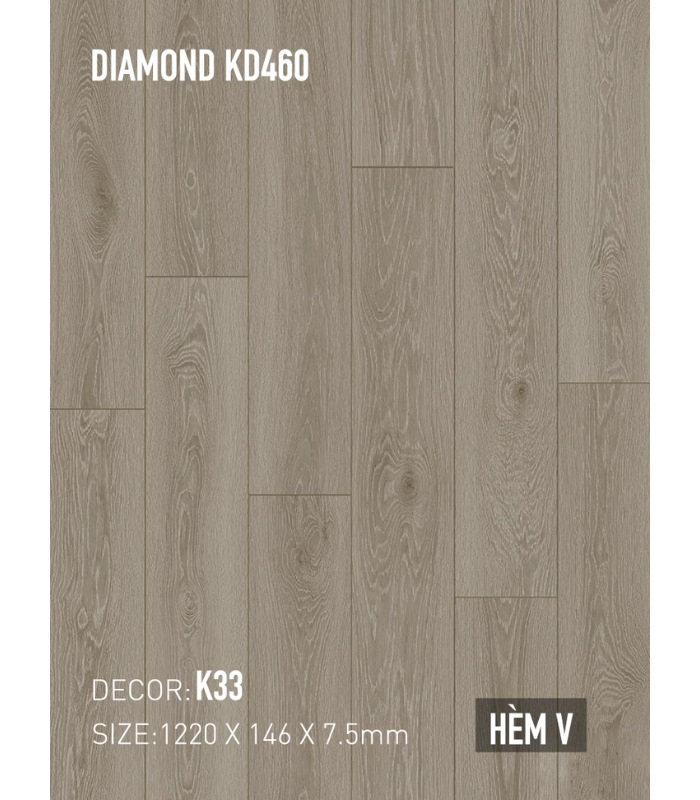 Sàn Thạch Anh Kobler Quartz 7.5mm KD460 K33