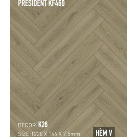 Sàn Thạch Anh Kobler Quartz 7.5mm KF460 K26