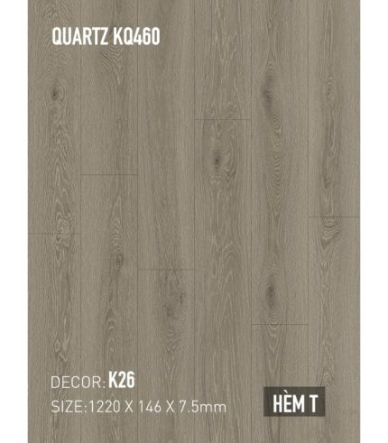 Sàn Thạch Anh Kobler Quartz 7.5mm KQ460 K26