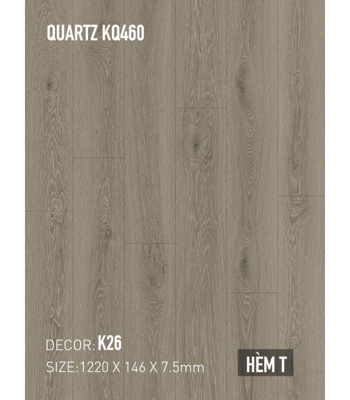 Sàn Thạch Anh Kobler Quartz 7.5mm KQ460 K26