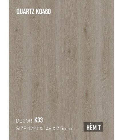 Sàn Thạch Anh Kobler Quartz 7.5mm KQ460 K33