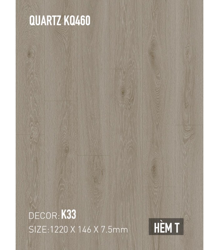 Sàn Thạch Anh Kobler Quartz 7.5mm KQ460 K33