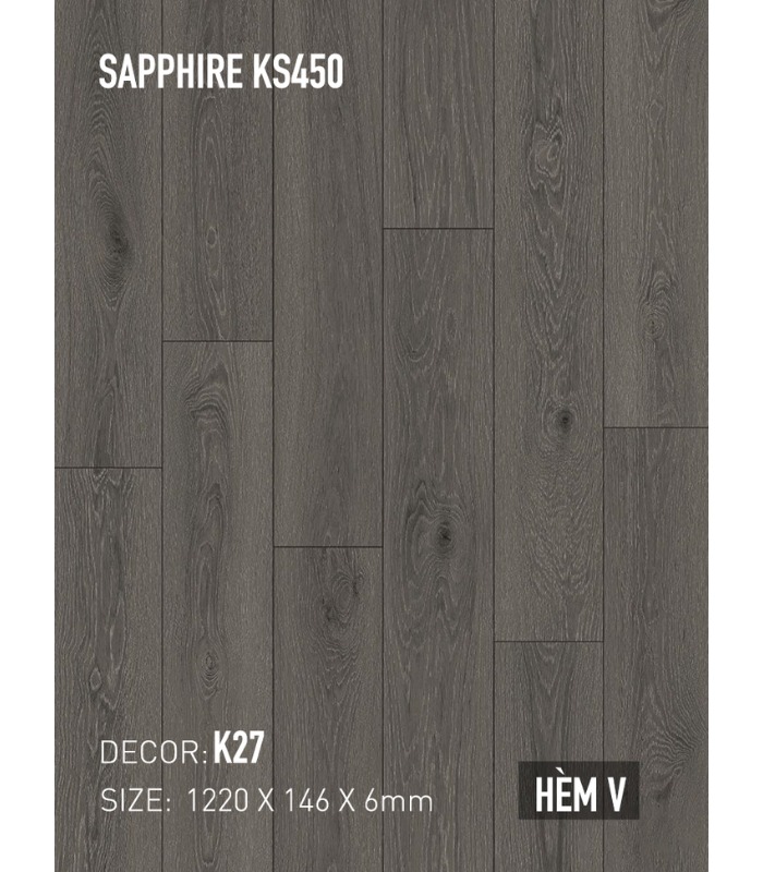 Sàn Thạch Anh Kobler Sapphire 6mm KS450 K27