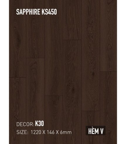 Sàn Thạch Anh Kobler Sapphire 6mm KS450 K30