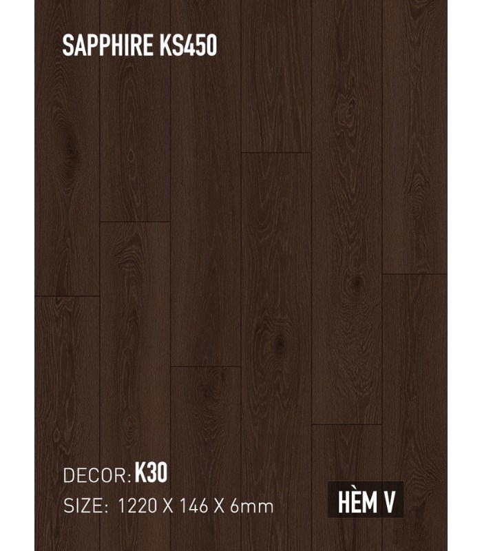 Sàn Thạch Anh Kobler Sapphire 6mm KS450 K30