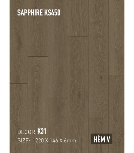 Sàn Thạch Anh Kobler Sapphire 6mm KS450 K31