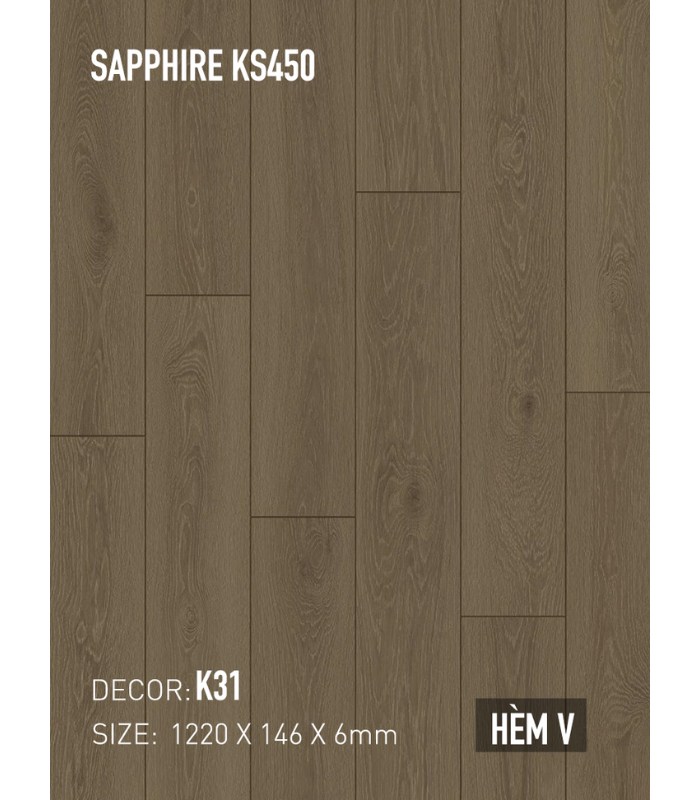 Sàn Thạch Anh Kobler Sapphire 6mm KS450 K31