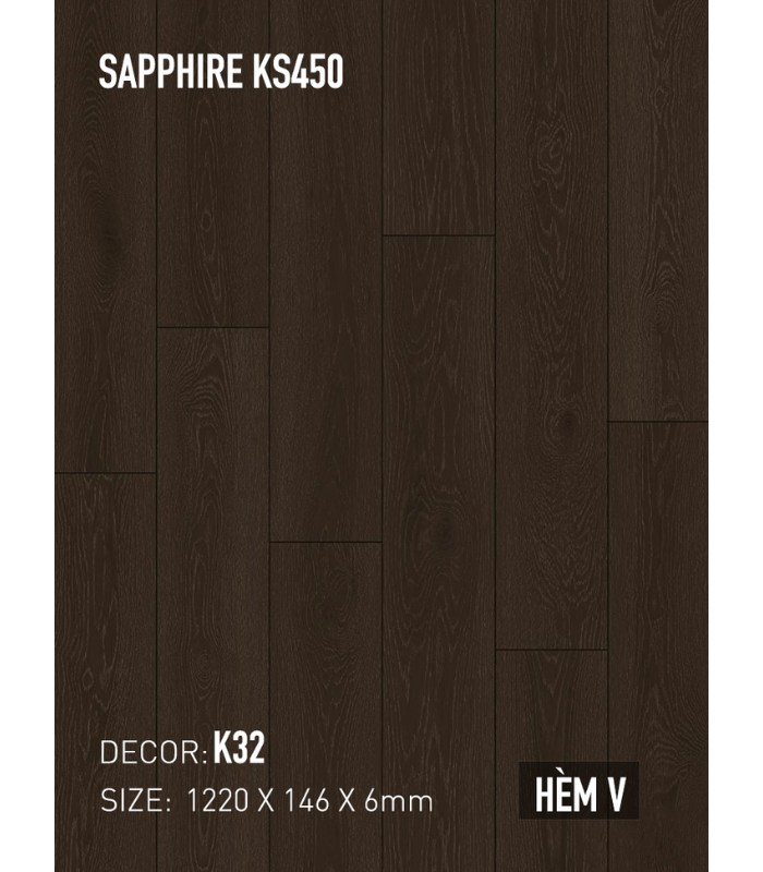 Sàn Thạch Anh Kobler Sapphire 6mm KS450 K32