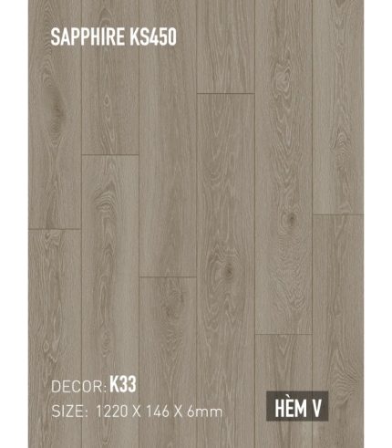 Sàn Thạch Anh Kobler Sapphire 6mm KS450 K33