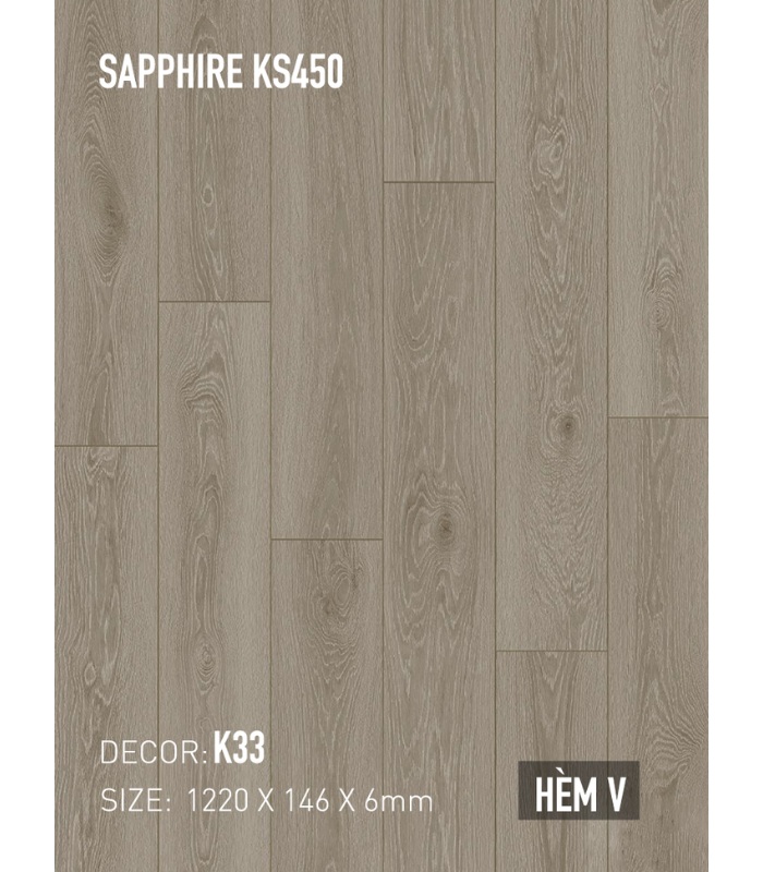 Sàn Thạch Anh Kobler Sapphire 6mm KS450 K33