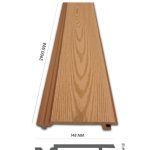 Tấm Ốp Gỗ Nhựa Ngoài Trời EXWood EX1S-Gold