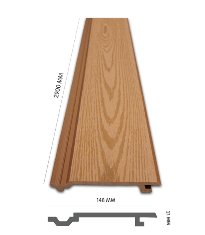 Tấm Ốp Gỗ Nhựa Ngoài Trời EXWood EX1S-Gold