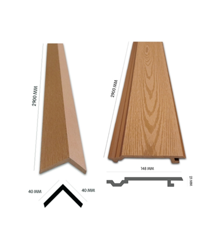 Tấm Ốp Gỗ Nhựa Ngoài Trời EXWood EX1S-Gold