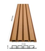 Tấm Ốp Gỗ Nhựa Ngoài Trời EXWood EX4S-Gold