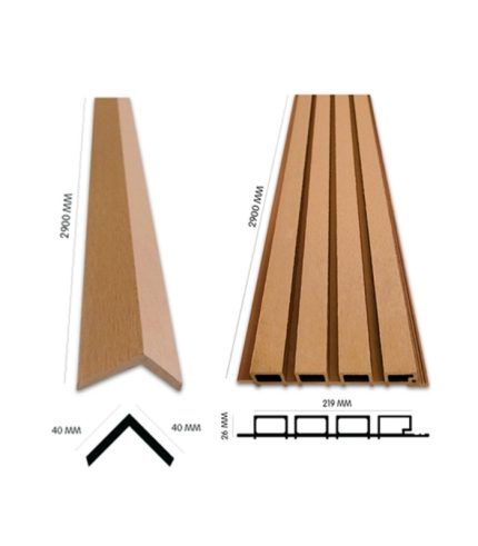 Tấm Ốp Gỗ Nhựa Ngoài Trời EXWood EX4S-Gold