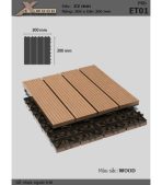 Vỉ Gỗ Nhựa Lót Sàn Ngoài Trời EXWood ET01-Vàng