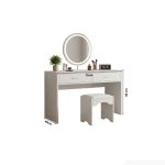 Bàn trang điểm TQA12 80x40 - Trắng