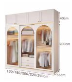 Tủ quần áo TQA01.1 160x200 - Trắng