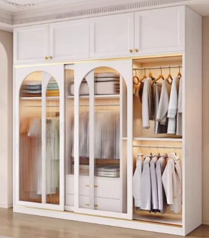 Tủ quần áo TQA01.1 160x200 - TrắngTủ quần áo TQA01.1 160x200 - Trắng