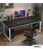 Bàn làm việc LBV04.2 120x60 - Đen + Khung chân trắng