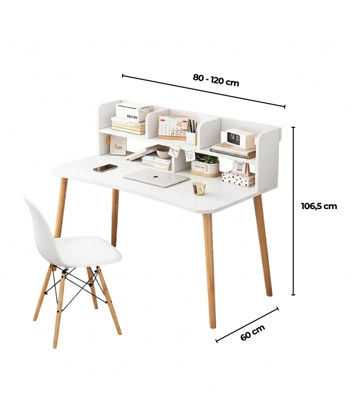 Bàn làm việc LBV25.3 120x60 - Trắng