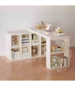 Bàn làm việc LBV28.2 140x120 - Trắng - Ảnh 8